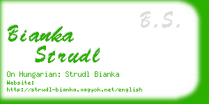 bianka strudl business card